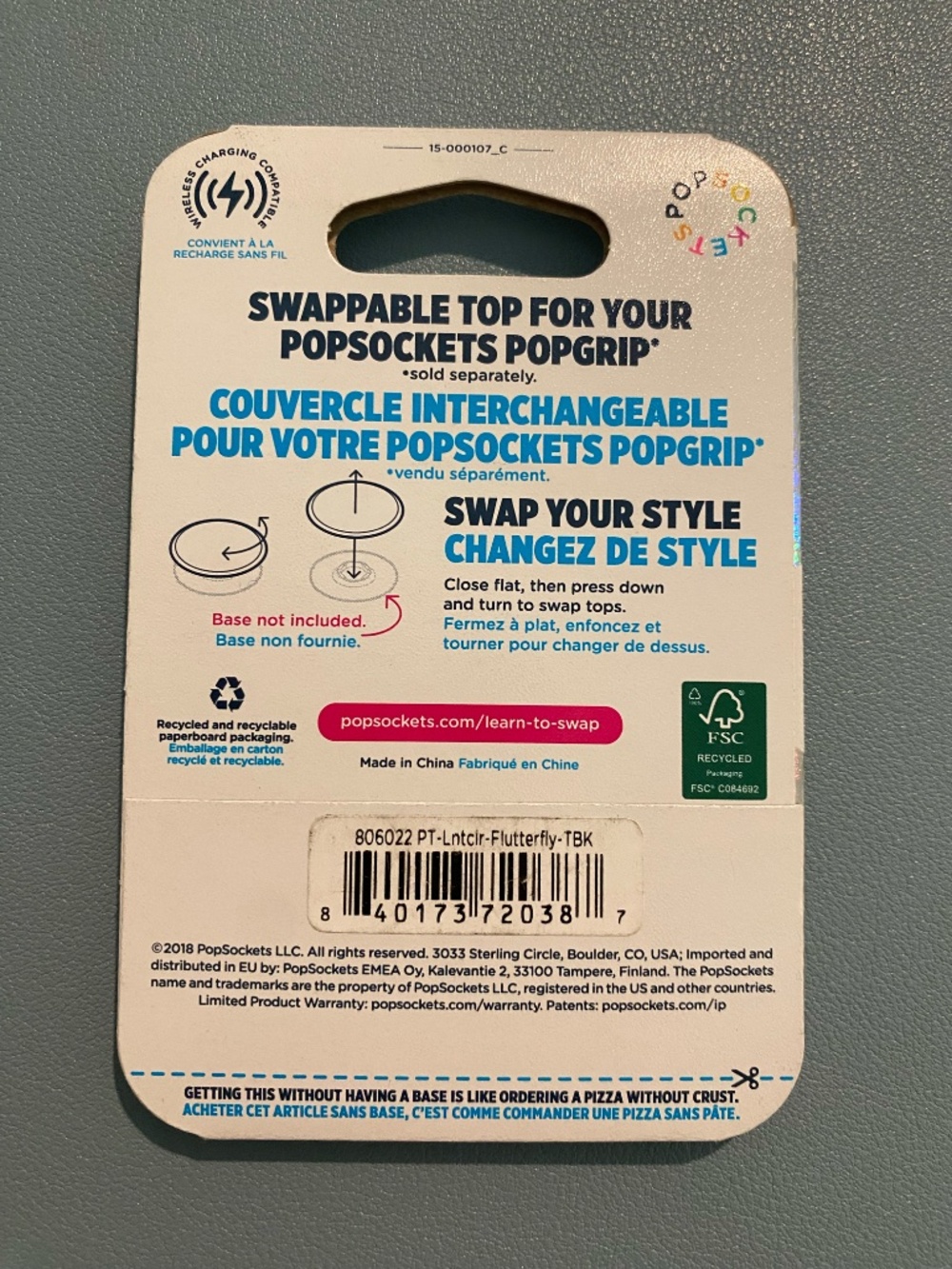 Butterfly Pop Socket - Picture 2 of 2
